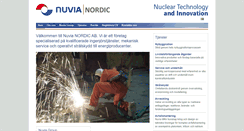 Desktop Screenshot of nuvia-nordic.com