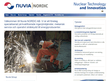 Tablet Screenshot of nuvia-nordic.com